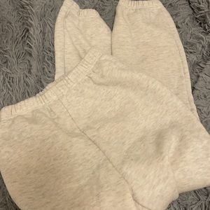 Solid elastic cuff sweatpants